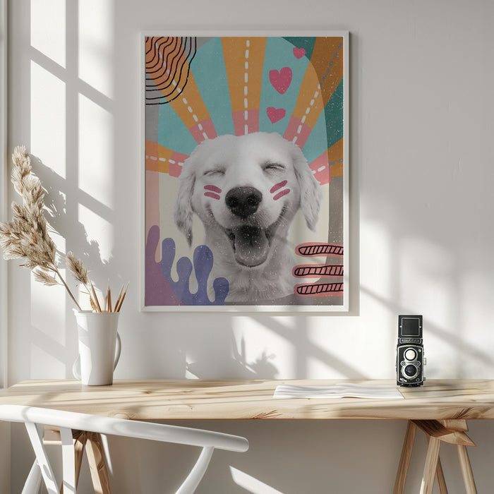 Inspired Dog Framed Art Wall Decor