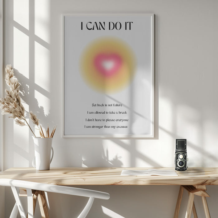 Motivational Aura Poster Framed Art Wall Decor