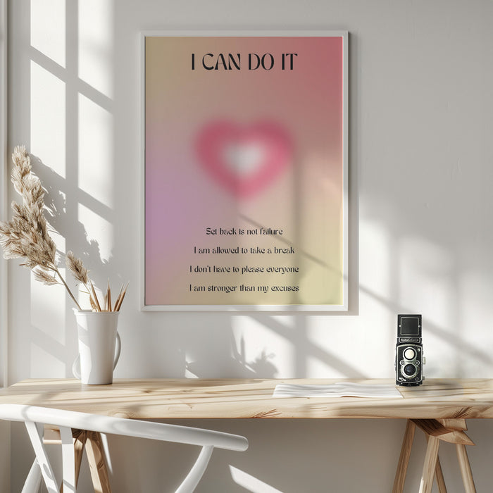 Motivational Aura Poster Framed Art Wall Decor