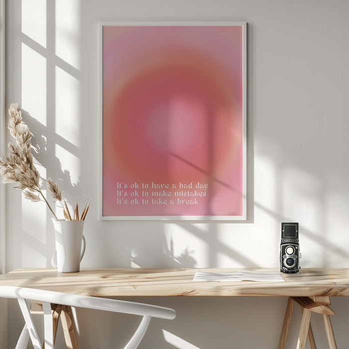 Motivational Aura Poster Framed Art Wall Decor