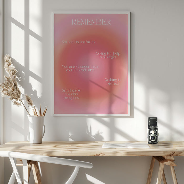 Motivational Aura Poster Framed Art Wall Decor