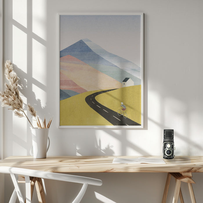 Cycling Home Framed Art Wall Decor