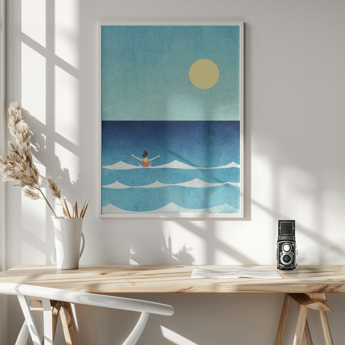 Sea Swim ii Framed Art Wall Decor