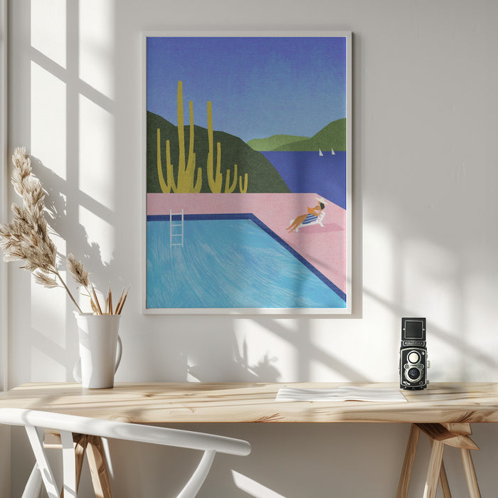 Swimming Pool Framed Art Wall Decor