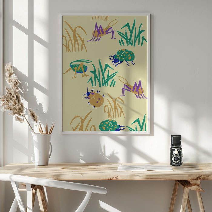 Garden Life Framed Art Modern Wall Decor