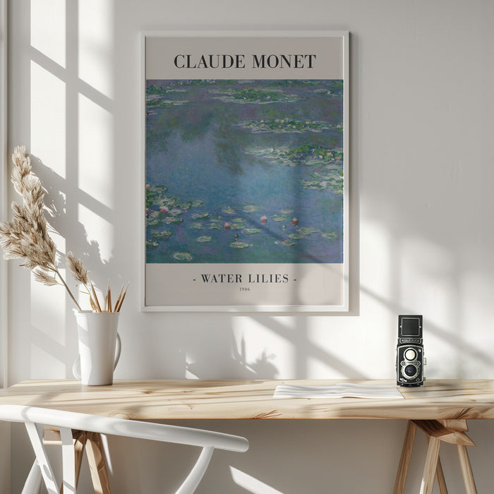 Water Lilies Framed Art Wall Decor