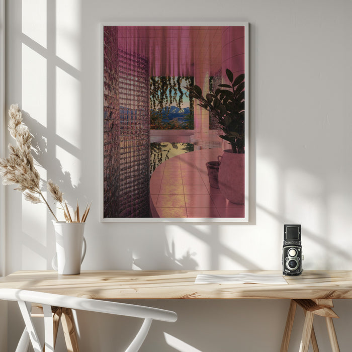 INDOOR POOL Framed Art Wall Decor