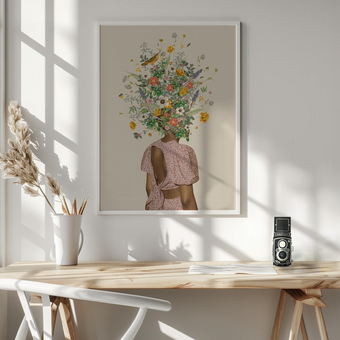 Wildflower bouquet Framed Art Wall Decor