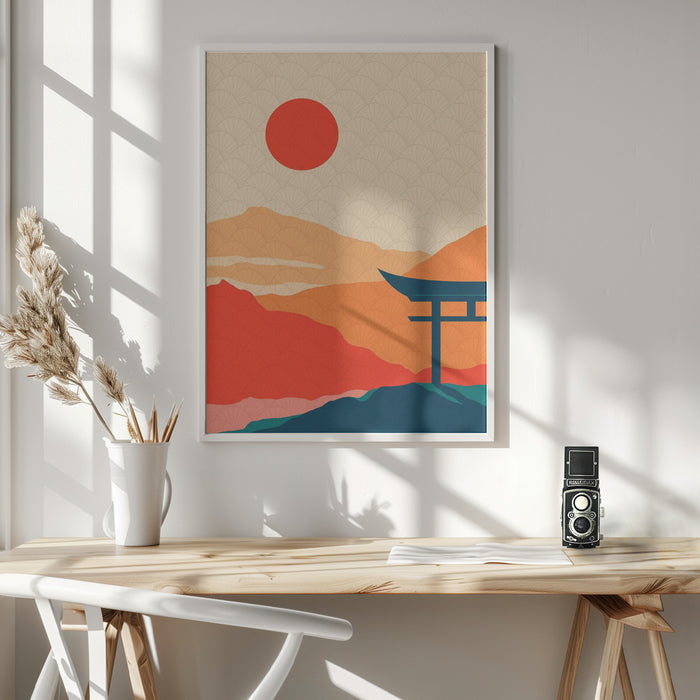 Sunset Delight Framed Art Wall Decor