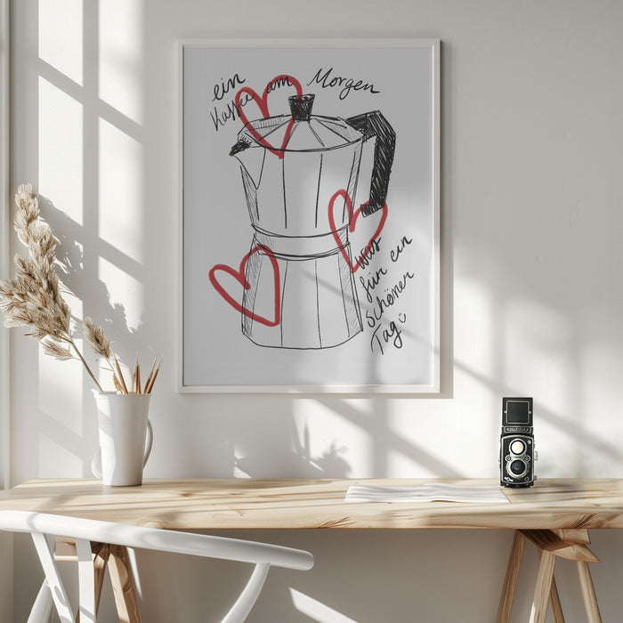 Kaffee am Morgen Framed Art Wall Decor