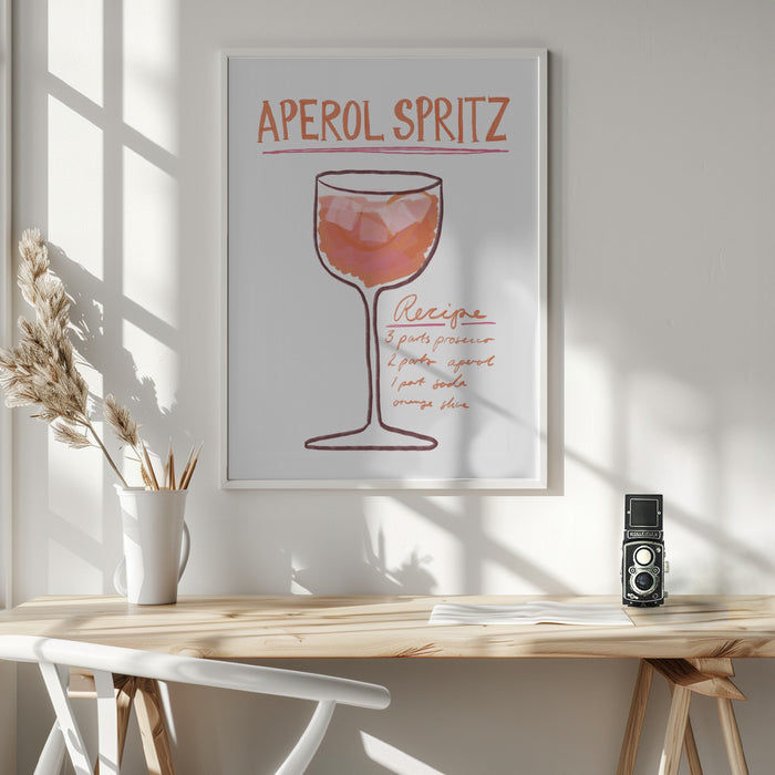 Aperol Spritz Framed Art Wall Decor