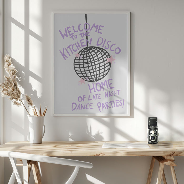 Kitchen Disco Framed Art Wall Decor