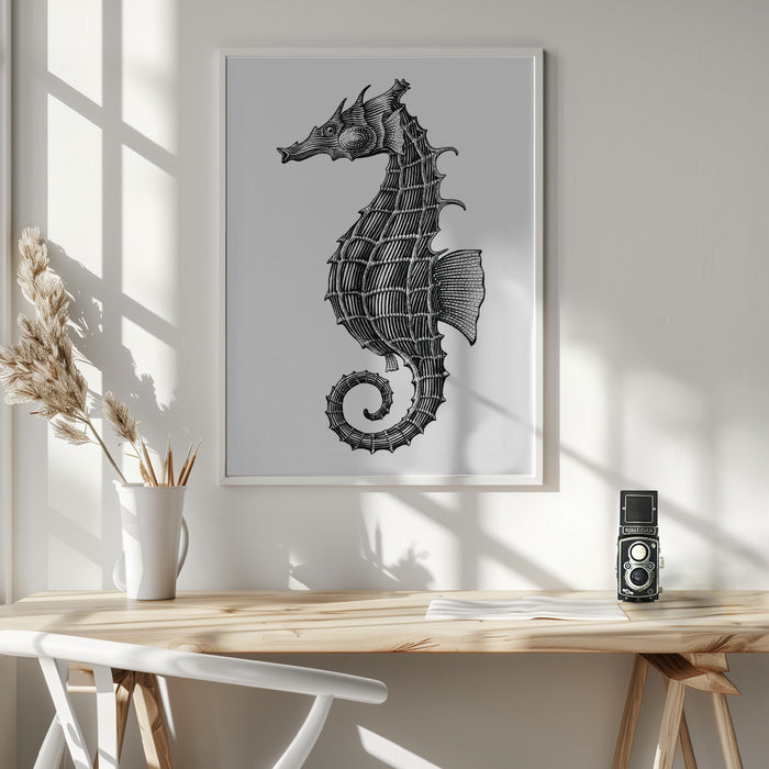 Seahorse Framed Art Wall Decor