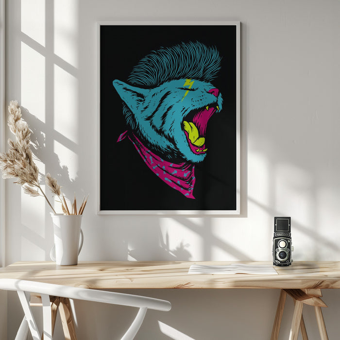 The Killer Cat Framed Art Wall Decor