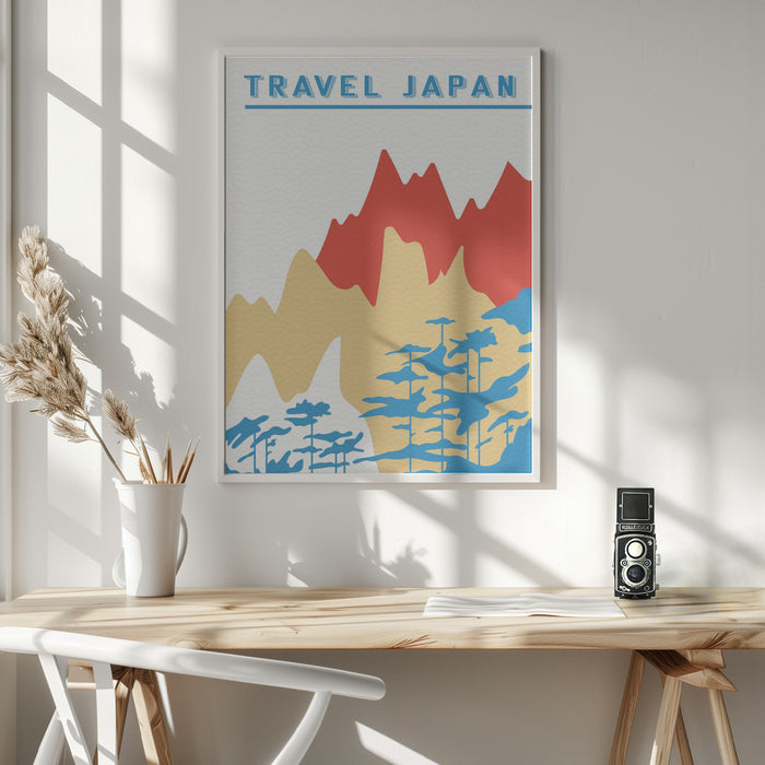 Traval Japan Minimilism Iii Framed Art Wall Decor