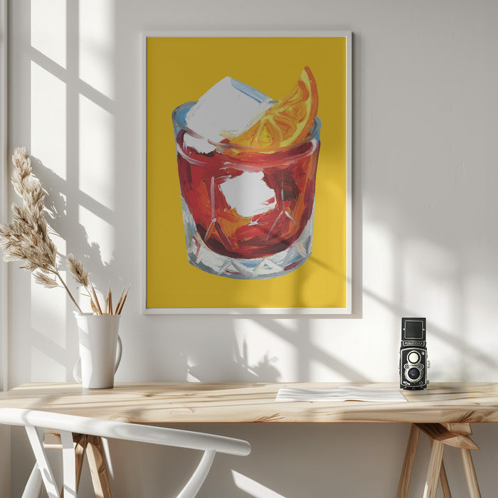 Negroni On Sunshine Framed Art Wall Decor