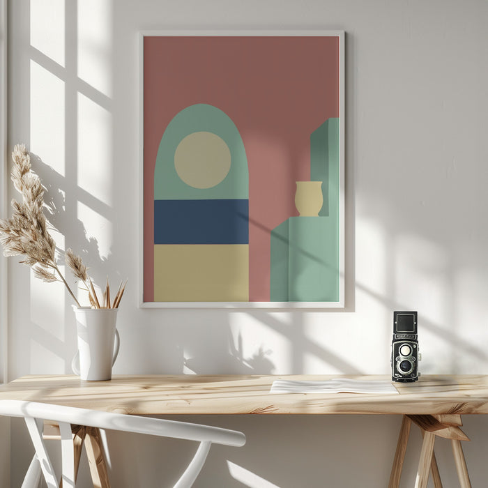 Boho Minimal Design #4 Framed Art Modern Wall Decor