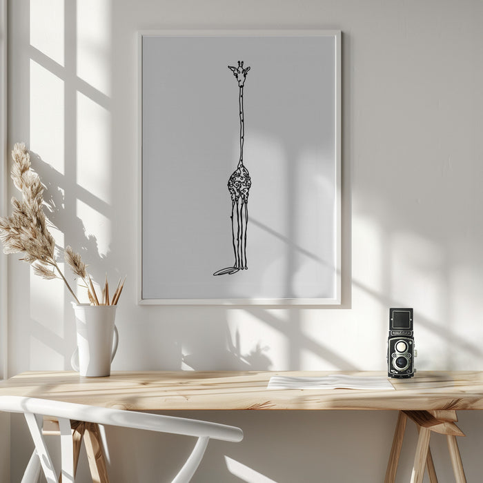 Giraffe Framed Art Wall Decor