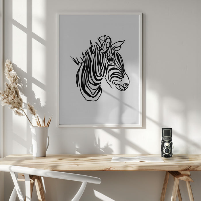 The Zebra Framed Art Wall Decor