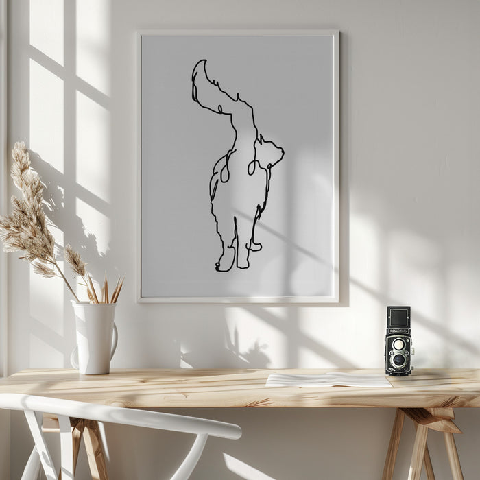 The Cats Tail Framed Art Wall Decor