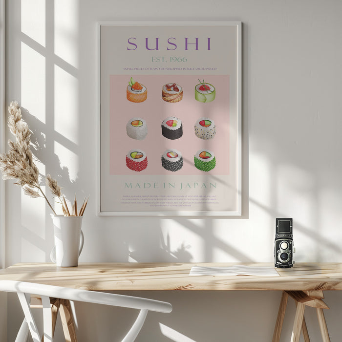 Sushi Est. 1966 Framed Art Wall Decor