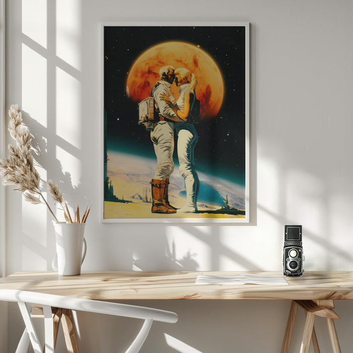 Intergalactic Love Framed Art Wall Decor