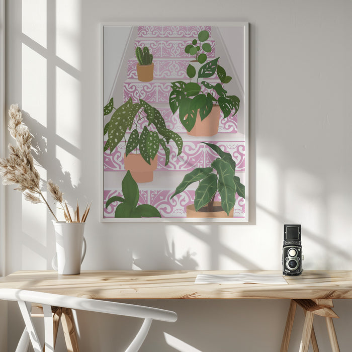 Plants Framed Art Modern Wall Decor