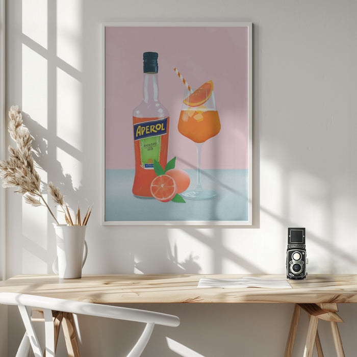 Aperol Spritz Framed Art Wall Decor