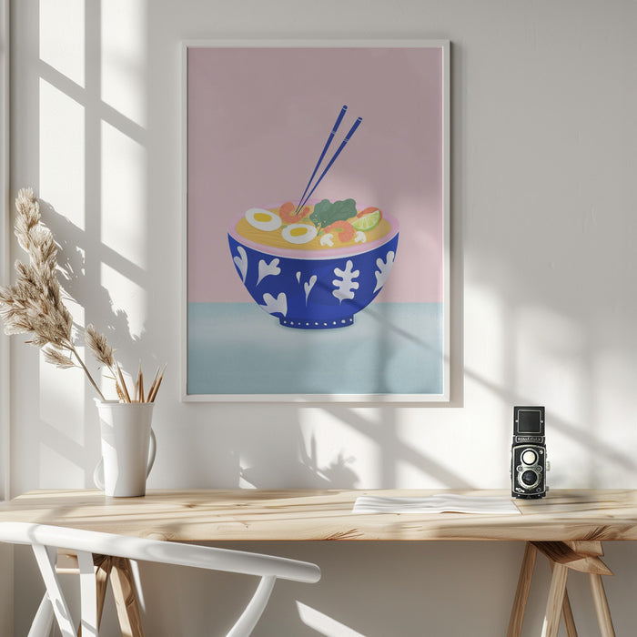 Ramen Bowl Framed Art Wall Decor