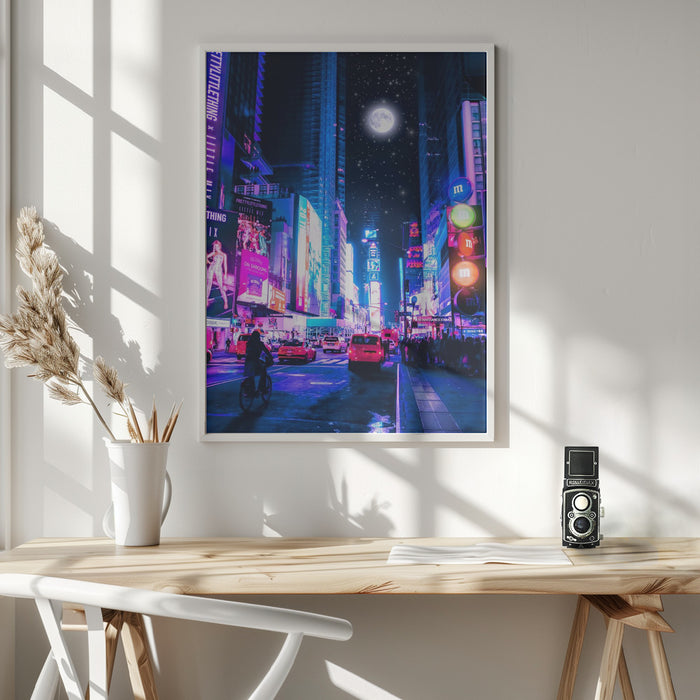 Moon City Framed Art Wall Decor