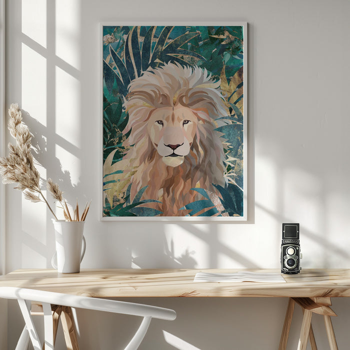 Lion Jungle 2 Framed Art Wall Decor