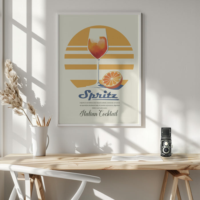 Spritz summer print Framed Art Wall Decor