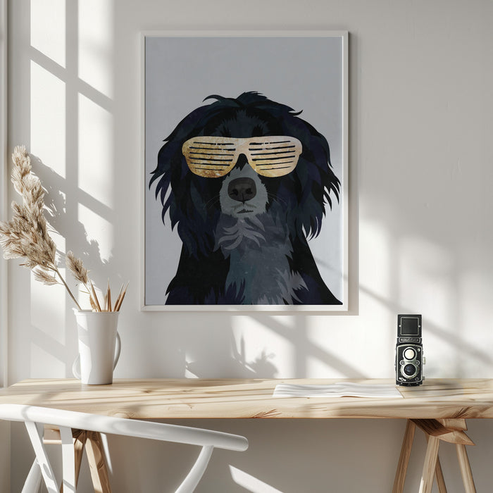 Hiphop Cockerspaniel Framed Art Wall Decor