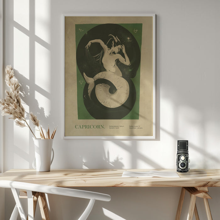 Capricorn print Framed Art Wall Decor