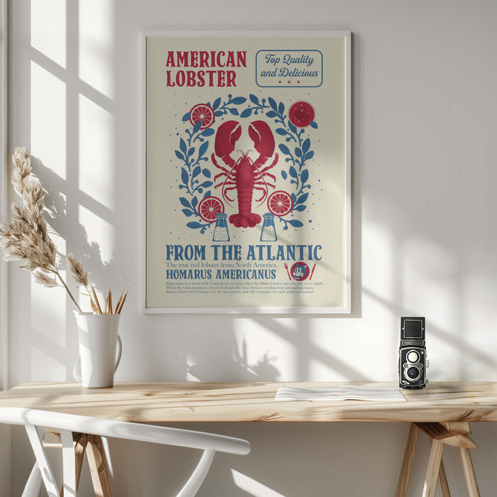 Lobster kitchen print Framed Art Wall Decor