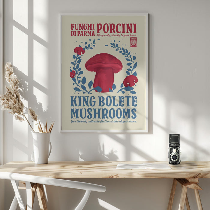 Porcini kitchen print Framed Art Wall Decor