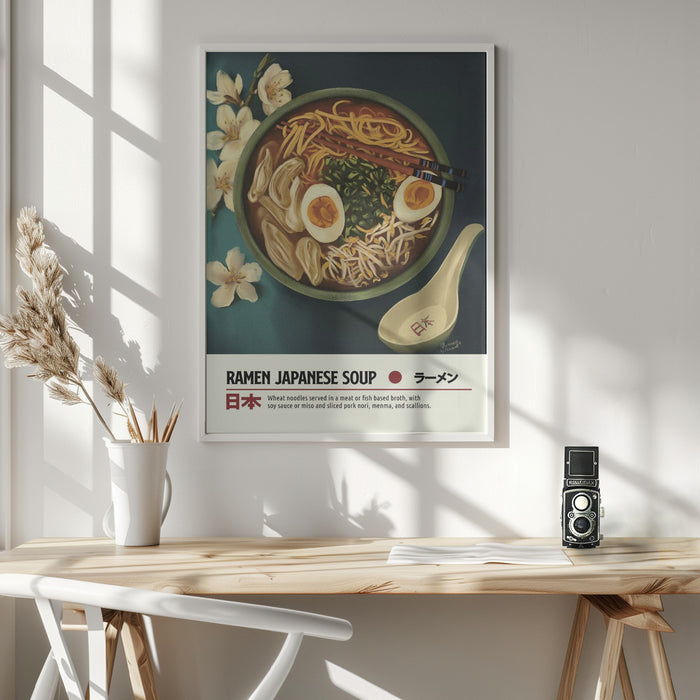 Ramen Framed Art Wall Decor