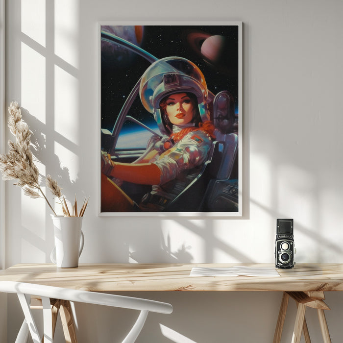 Next Stop Mars Framed Art Wall Decor