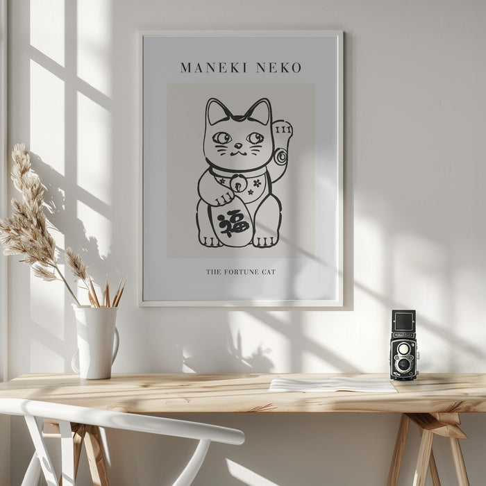 Manekineko No2 Framed Art Wall Decor