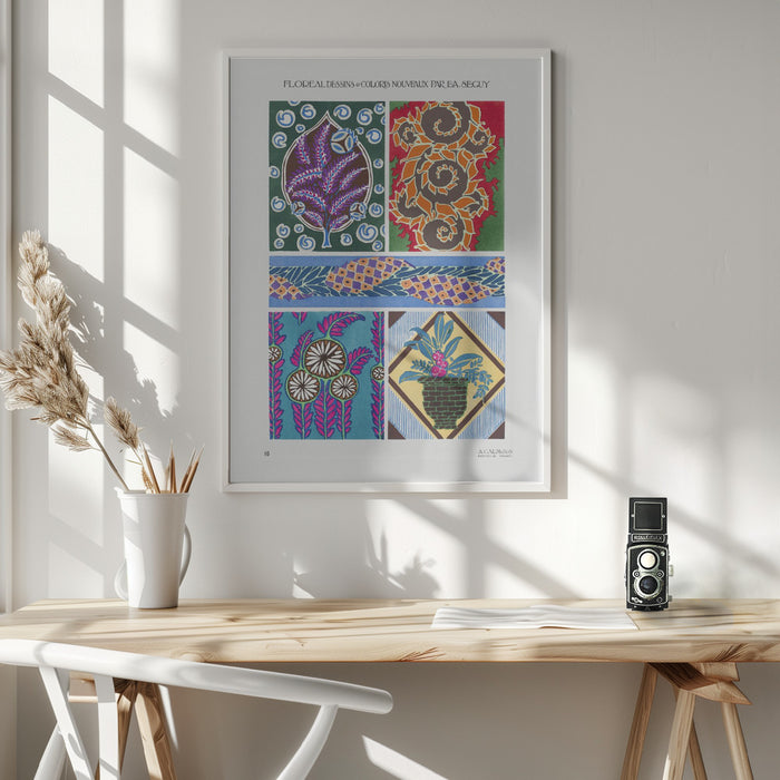 Pattern 10 Framed Art Modern Wall Decor