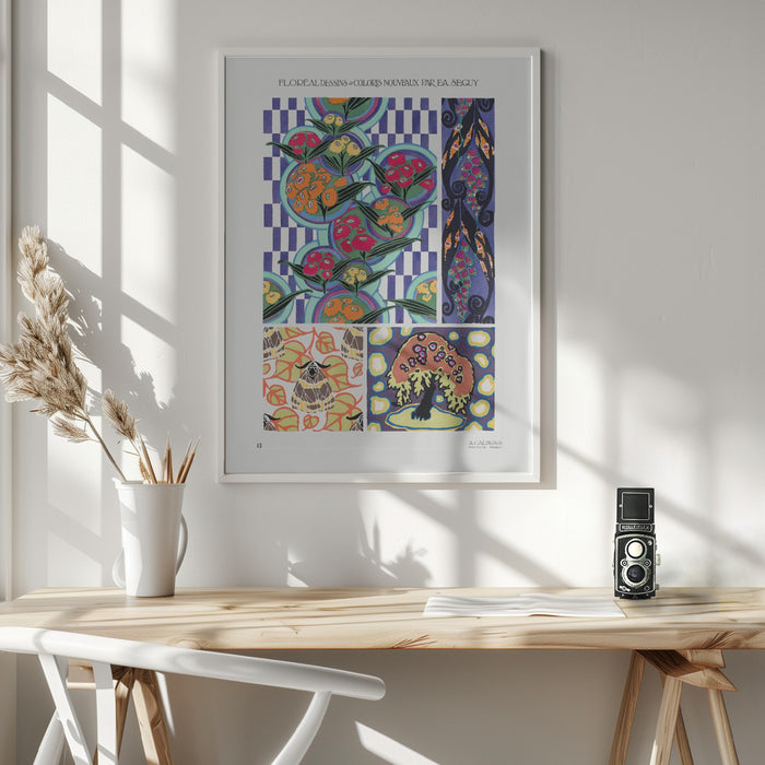 Pattern 13 Framed Art Wall Decor