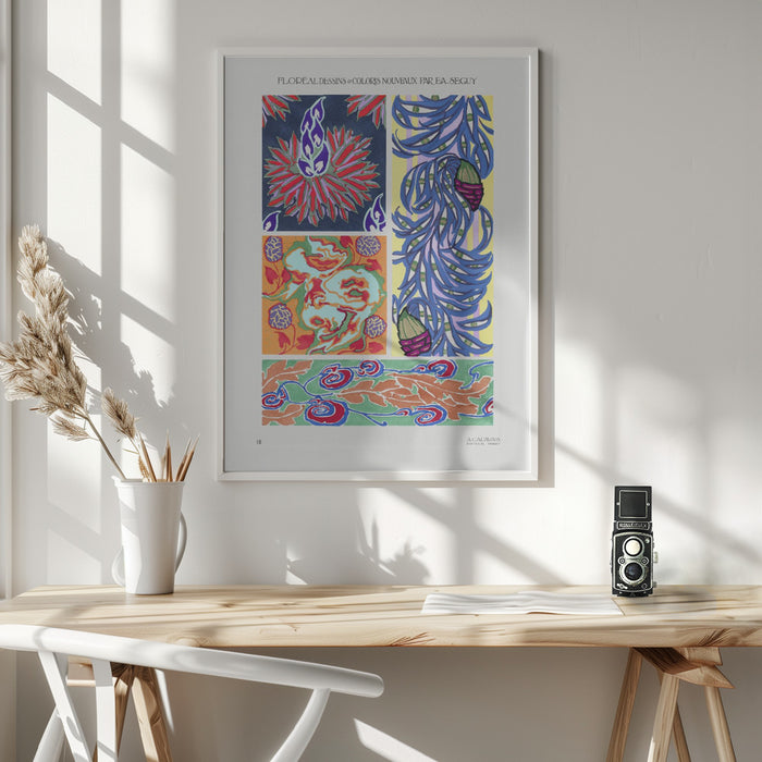 Pattern 18 Framed Art Wall Decor