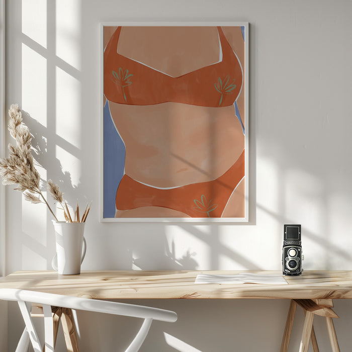 Bikini Babe Framed Art Wall Decor