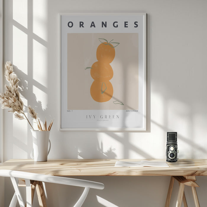 Oranges Framed Art Modern Wall Decor