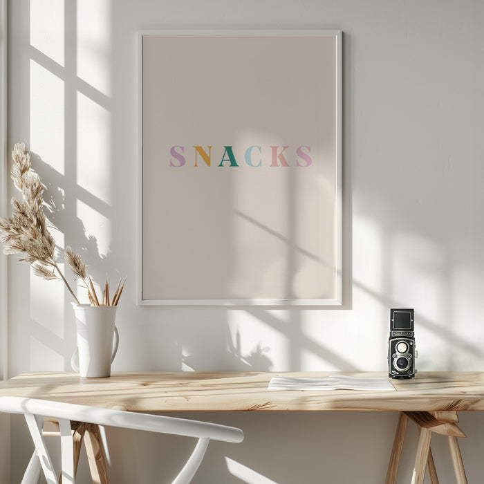 Snacks Framed Art Modern Wall Decor