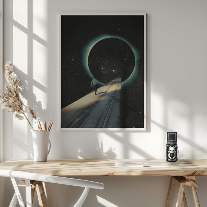 Escaping Into the Void Framed Art Wall Decor