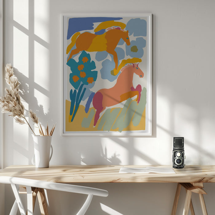 Wild Horses Framed Art Wall Decor