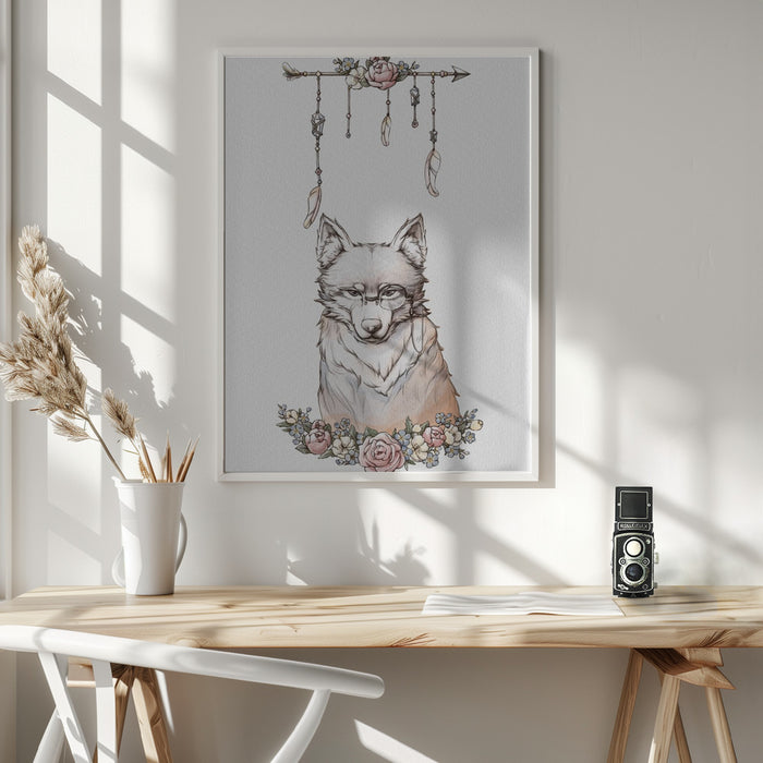 Wolf Art Framed Art Wall Decor