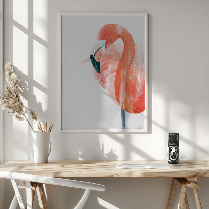 Pink Lady Framed Art Wall Decor