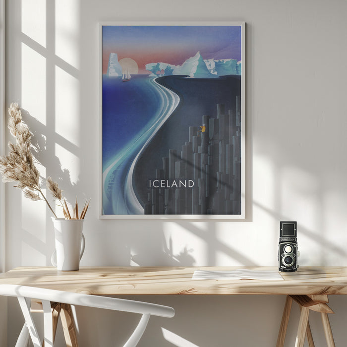 Iceland Framed Art Wall Decor